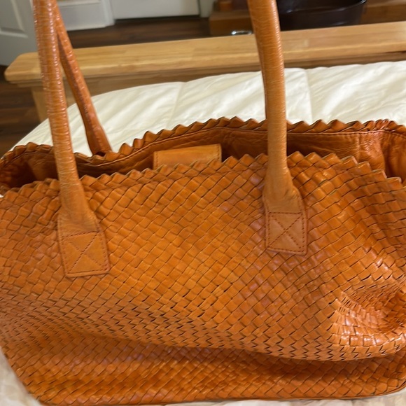 Beautiful genuine leather Pons Quintana orange handbag. - Picture 2 of 15